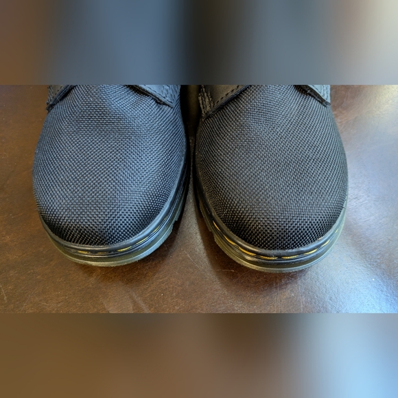 NWOT. Dr Martens Comb Unisex  Black Nylon Lace-Up/Zipper Boots. Ladies 5, Men 4. - Picture 7 of 13